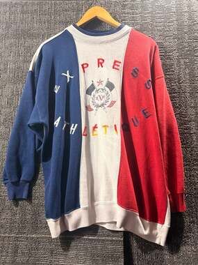 Vintage 90s Express Athletique Colorblock Crewneck Sweatshirt
